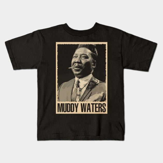 Delta Roots, Global Impact Muddy Waters' Influence Kids T-Shirt by Silly Picture